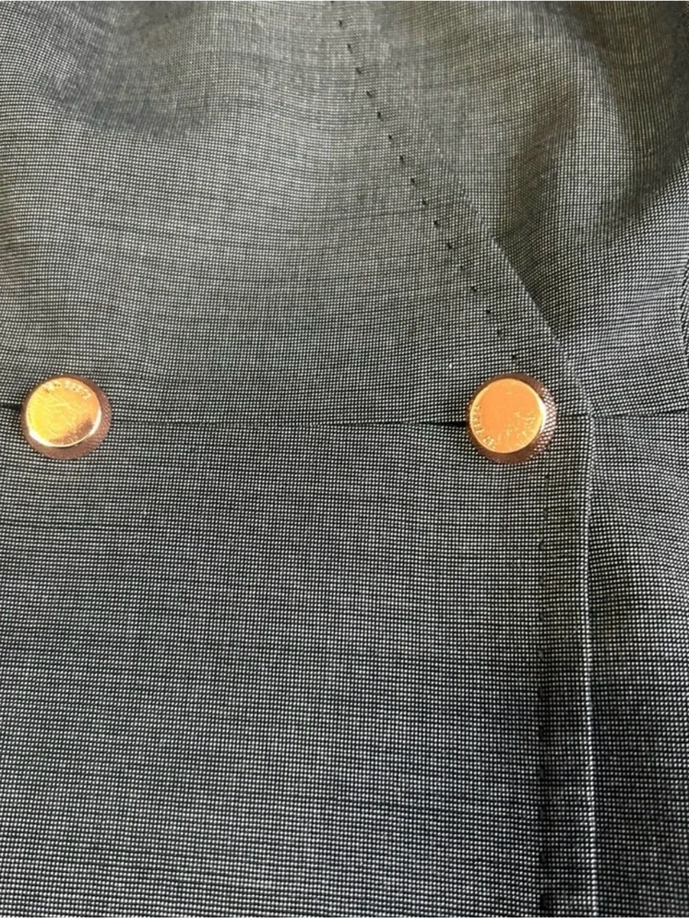 Ted Baker Women's Blazer Two Tone Gray Size 4 Business Casual